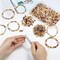 1100PCS 4mm 6mm 8mm Brown Faceted Glass Beads for Jewelry Making (B-Brown)